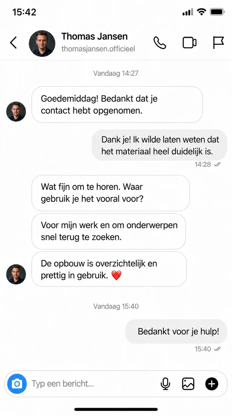 Ervaring van Thomas Jansen