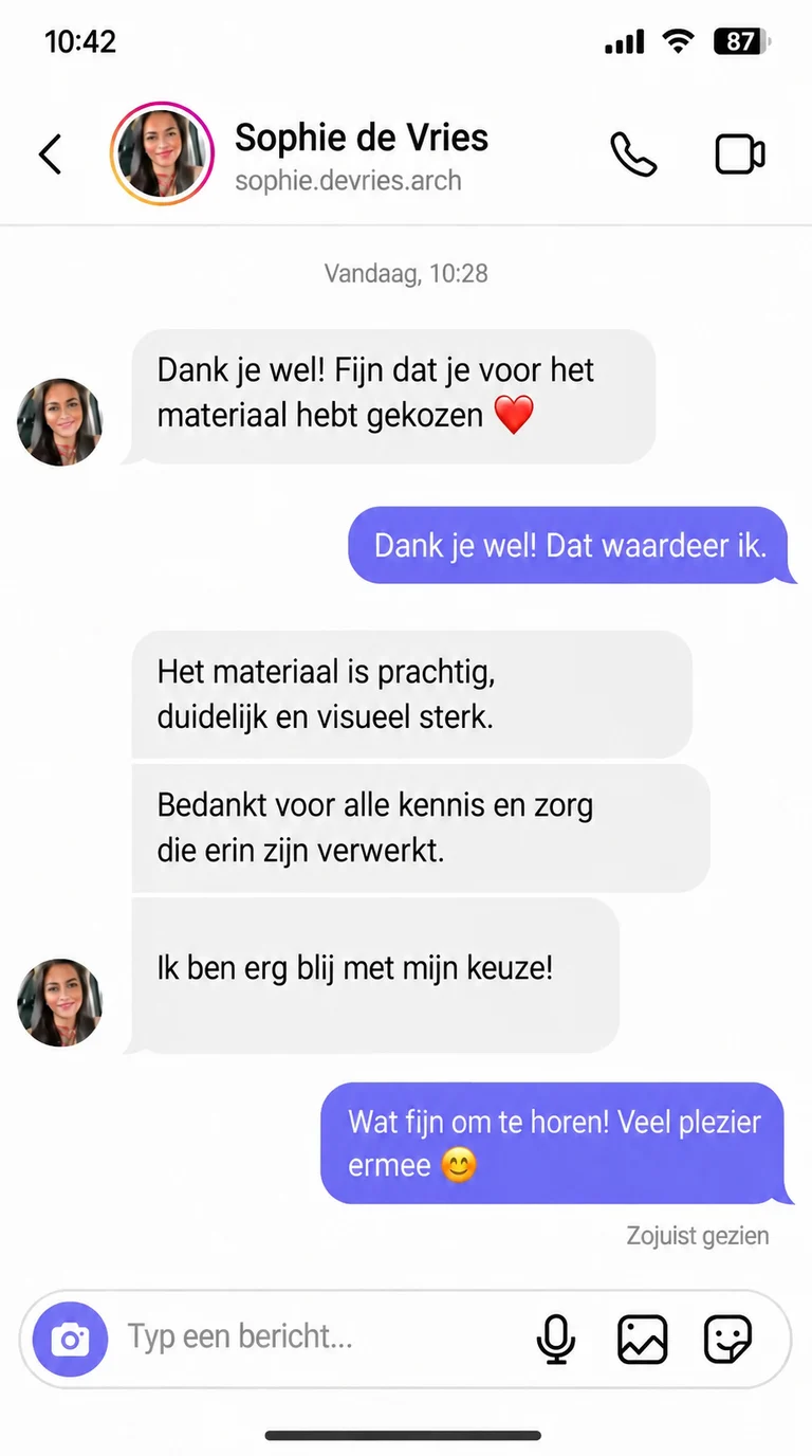 Ervaring van Sophie de Vries